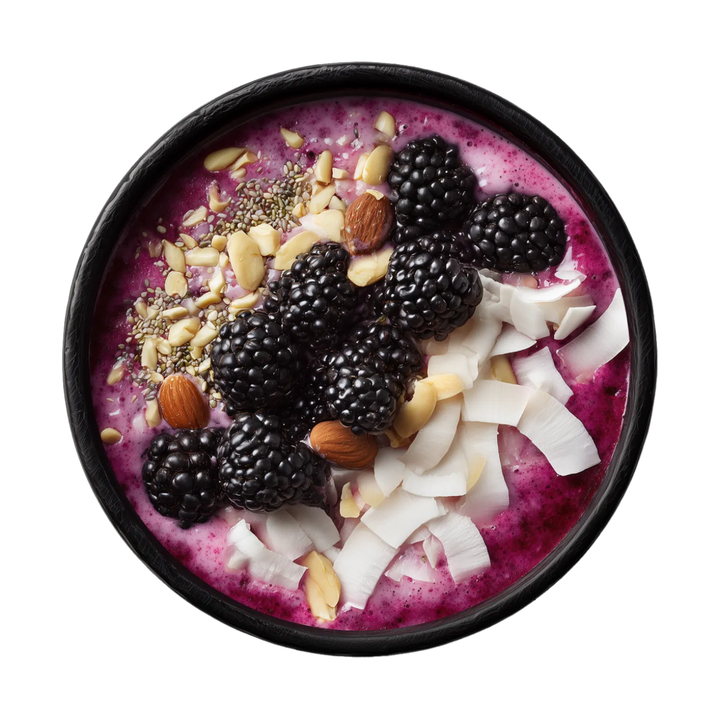 Blackberry smoothie bowl