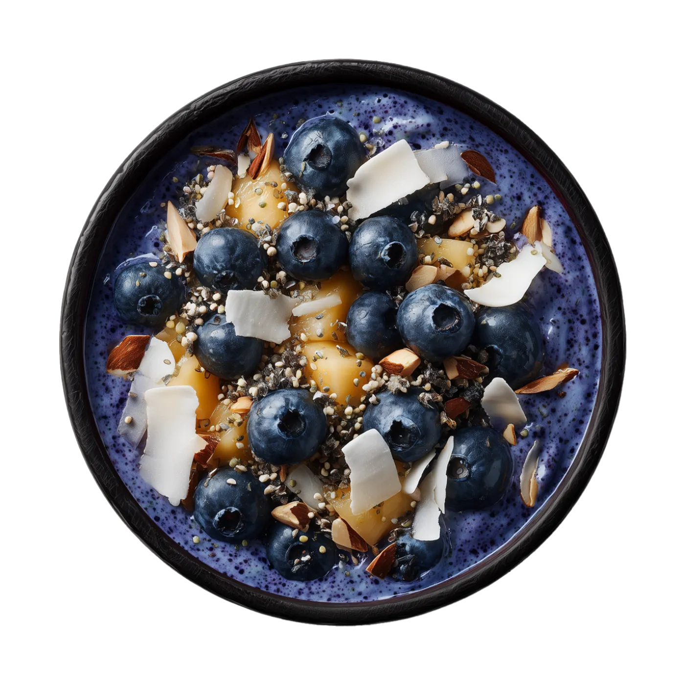 Blueberry smoothie bowl